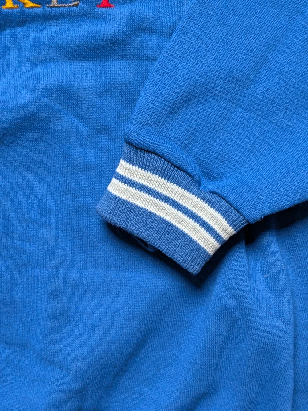 Vintage 90s XL Mickey Unlimited Genus Sweatshirt Blue Embroidered NWT